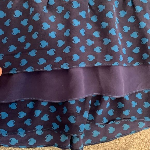 [Marc Jacobs] Blue Silk Swim Skirt - Size Small - Picture 2 of 4